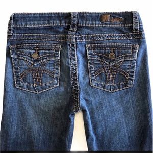 Kut From The Kloth Jeans Size 4 Thick Stitch Boot Cut Dark Wash